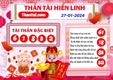 THẦN TÀI HIỂN LINH 27/01/2024