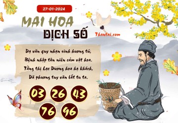 Mai Hoa Dịch Số 27/01/2024