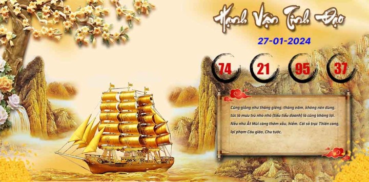 Hạnh Vận Tinh Đạo 12/01/2024
