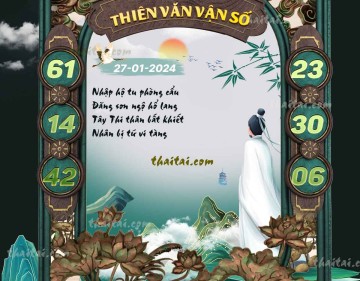 THIÊN VĂN VẬN SỐ 27/01/2024