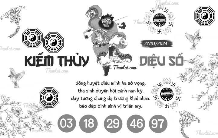 KIẾM THỦY DIỆU SỐ 12/01/2024