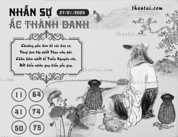 NHẪN SỰ ẮC THÀNH DANH 27/01/2024