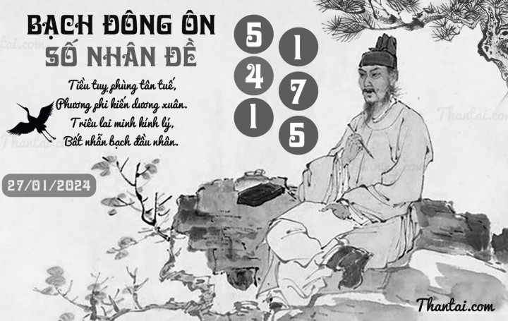 BẠCH ĐÔNG ÔN 12/01/2024