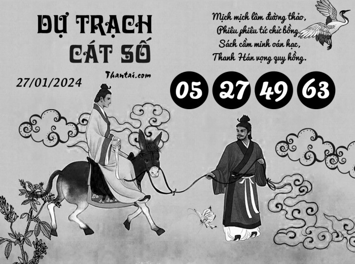 DỰ TRẠCH CÁT SỐ 12/01/2024