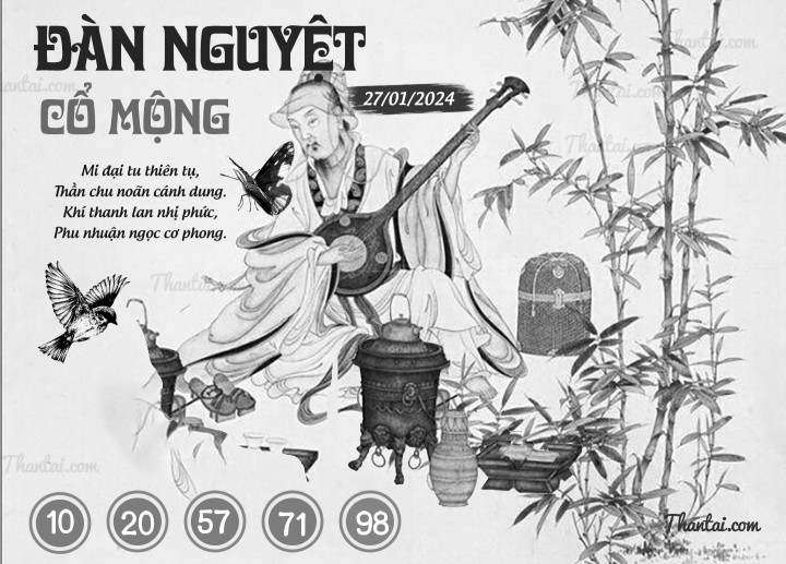 ĐÀN NGUYỆT CỔ MỘNG 12/01/2024
