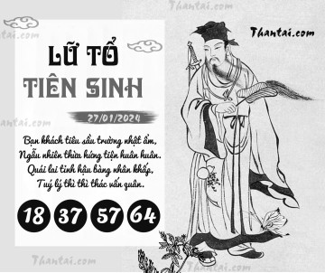 LỮ TỔ TIÊN SINH 27/01/2024