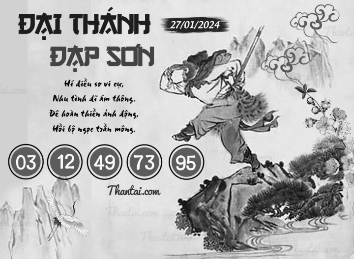 ĐẠI THÁNH ĐẠP SƠN 12/01/2024