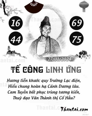 TẾ CÔNG LINH ỨNG 27/01/2024