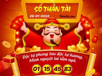 SỔ THẦN TÀI 28/01/2024