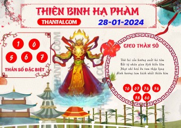 Thiên Binh Hạ Phàm 28/01/2024