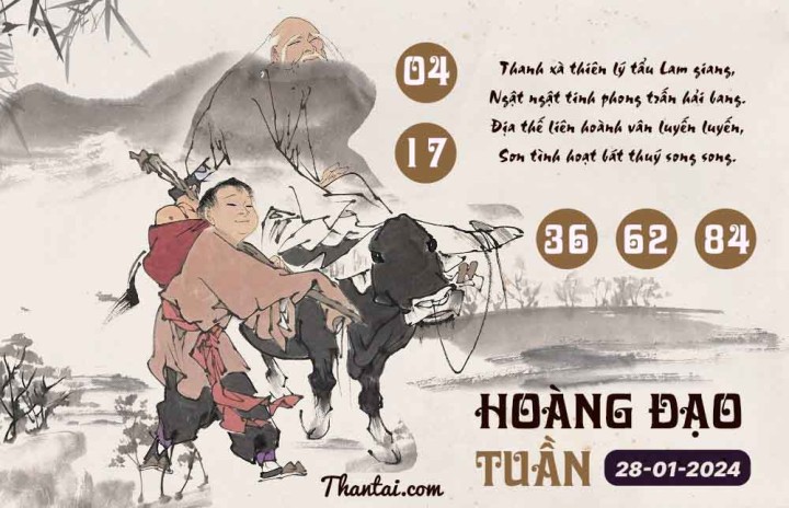 HOÀNG ĐẠO TUẦN 13/01/2024