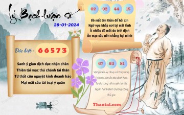 Lý Bạch Luận Số 28/01/2024