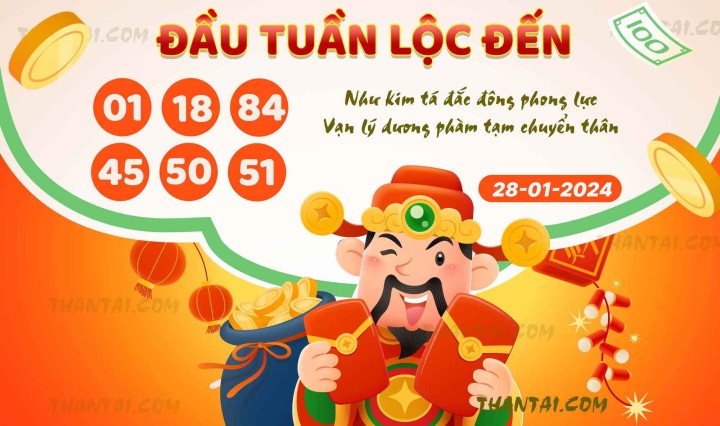 ĐẦU TUẦN LỘC ĐẾN 13/01/2024