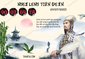 Ngọa Long Tiên Đoán 01/07/2023