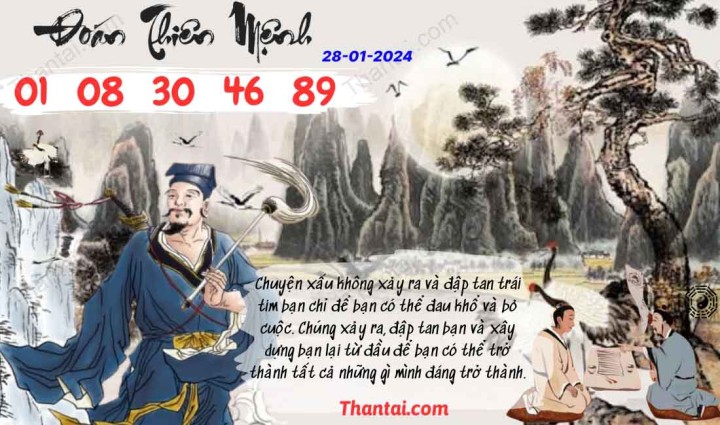 Đoán Thiên Mệnh 13/01/2024
