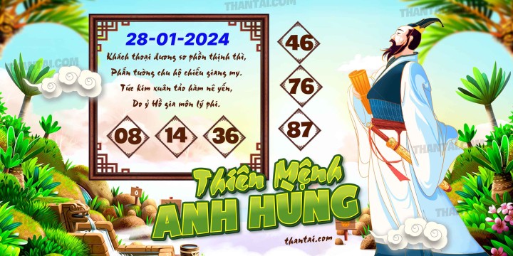 THIÊN MỆNH ANH HÙNG 13/01/2024