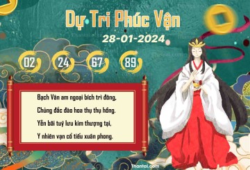 DỰ TRI PHÚC VẬN 28/01/2024