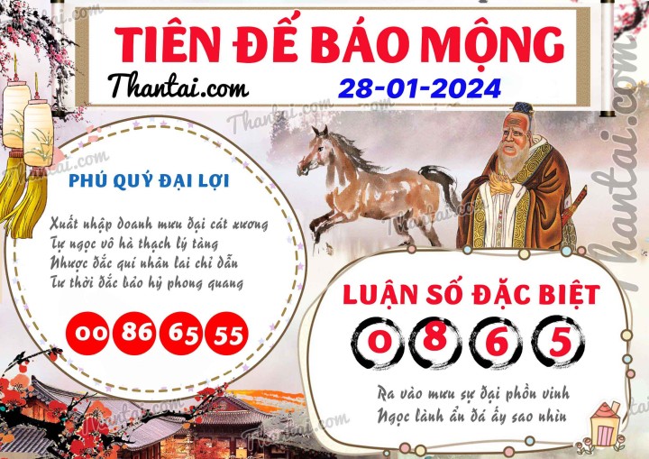 Tiên Đế Báo Mộng 13/01/2024