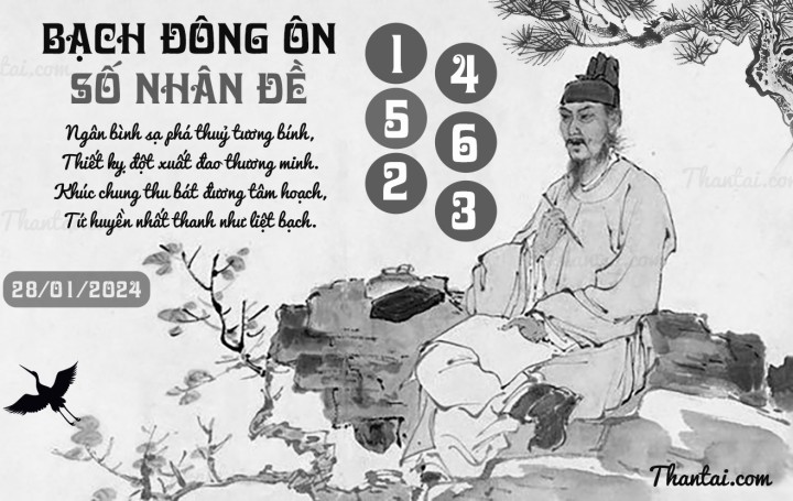 BẠCH ĐÔNG ÔN 13/01/2024