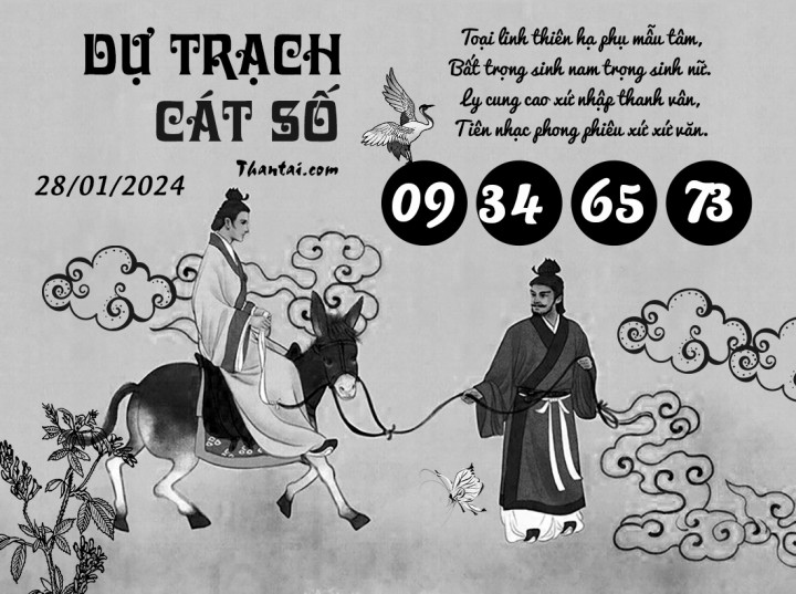 DỰ TRẠCH CÁT SỐ 13/01/2024