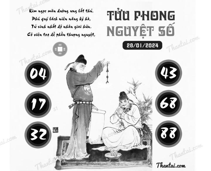 TỬU PHONG NGUYỆT SỐ 13/01/2024