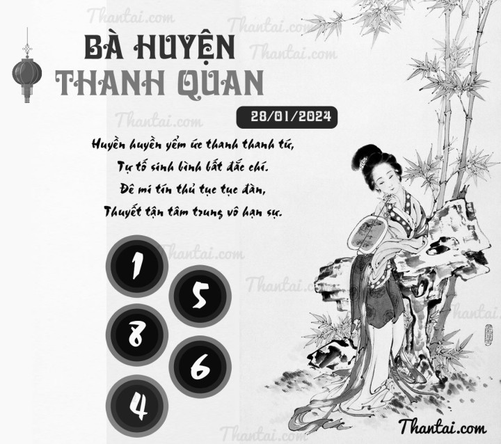 BÀ HUYỆN THANH QUAN 13/01/2024