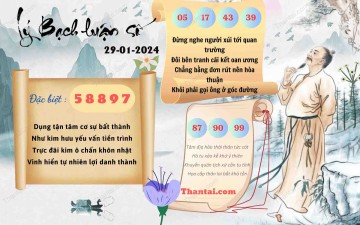 Lý Bạch Luận Số 29/01/2024