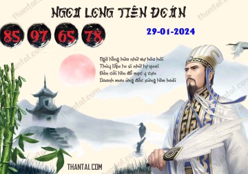 Ngọa Long Tiên Đoán 29/01/2024