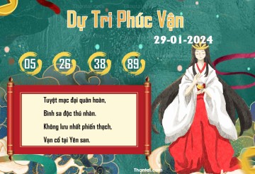 DỰ TRI PHÚC VẬN 29/01/2024