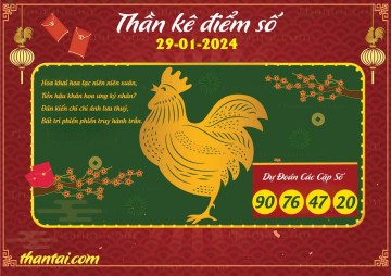 Thần Kê Điểm Số 29/01/2024