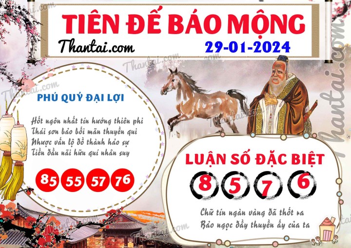Tiên Đế Báo Mộng 14/01/2024