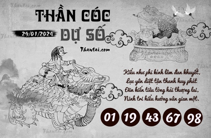 THẦN CÓC DỰ SỐ 14/01/2024
