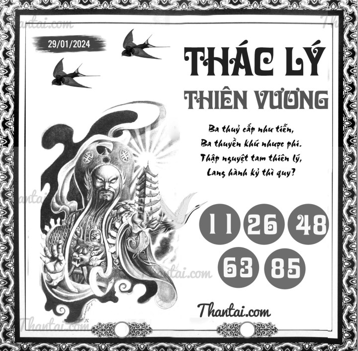 THÁC LÝ THIÊN VƯƠNG 14/01/2024