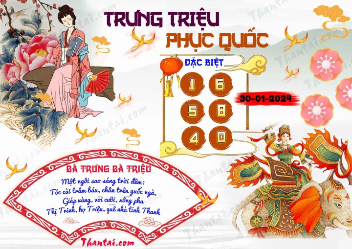 Trưng Triệu Phục Quốc 15/01/2024