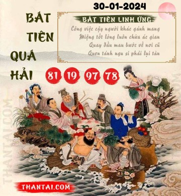 BÁT TIÊN QUÁ HẢI 30/01/2024