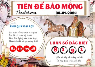 Tiên Đế Báo Mộng 30/01/2024