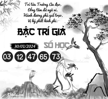 BẬC TRÍ GIẢ SỐ HỌC 30/01/2024