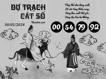 DỰ TRẠCH CÁT SỐ 30/01/2024