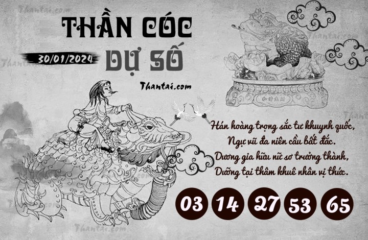 THẦN CÓC DỰ SỐ 15/01/2024