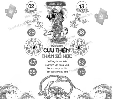 CỬU THIÊN THẦN SỐ HỌC 30/01/2024