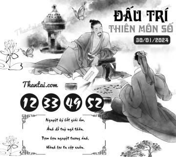 ĐẤU TRÍ THIÊN MÔN SỐ 30/01/2024