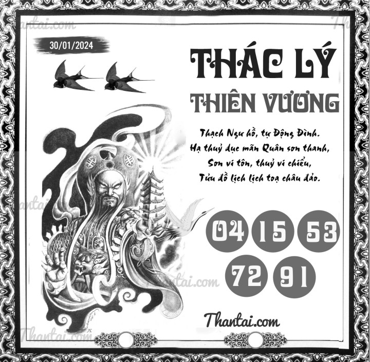 THÁC LÝ THIÊN VƯƠNG 15/01/2024