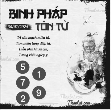 BINH PHÁP TÔN TỬ 30/01/2024