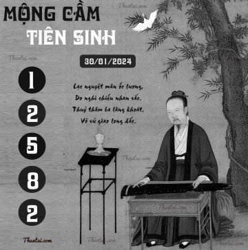 MỘNG CẦM TIÊN SINH 30/01/2024