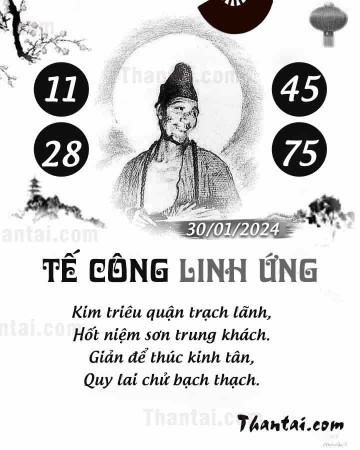 TẾ CÔNG LINH ỨNG 30/01/2024