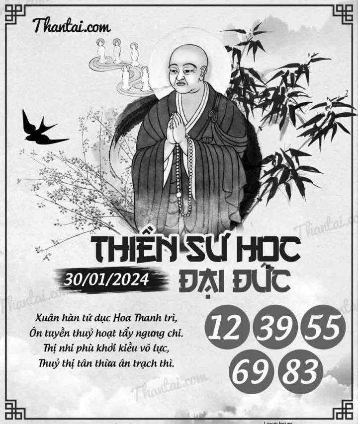 THIỀN SƯ HỌC ĐẠI ĐỨC 15/01/2024