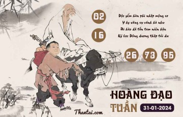 HOÀNG ĐẠO TUẦN 31/01/2024