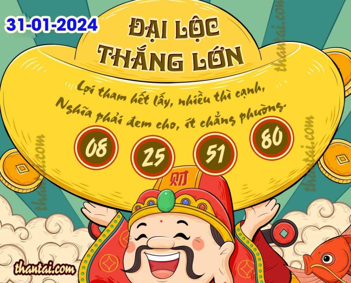 ĐẠI LỘC THẮNG LỚN 16/01/2024