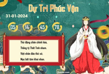 DỰ TRI PHÚC VẬN 31/01/2024