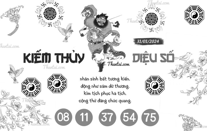 KIẾM THỦY DIỆU SỐ 16/01/2024